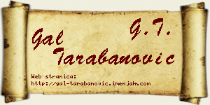 Gal Tarabanović vizit kartica